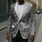 Africa Zebra Mix Paisley Tribal Pattern Blazer