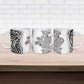 Africa Zebra Mix Paisley Tribal Pattern Ceramic Mug