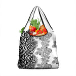 Afro Zebra Mix Paisley Tribal Pattern Grocery Bag