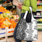 Afro Zebra Mix Paisley Tribal Pattern Grocery Bag