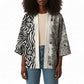 Africa Zebra Mix Paisley Tribal Pattern Kimono