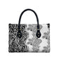 Africa Zebra Mix Paisley Tribal Pattern Leather Bag