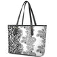 Afro Zebra Mix Paisley Tribal Pattern Leather Tote Bag