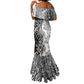 Afro Zebra Mix Paisley Tribal Pattern Mermaid Dress