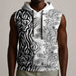 Afro Zebra Mix Paisley Tribal Pattern Sleeveless Hoodie - African Pride