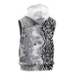 Afro Zebra Mix Paisley Tribal Pattern Sleeveless Zip Hoodie - African Pride