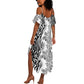 Afro Zebra Mix Paisley Tribal Pattern Summer Maxi Dress