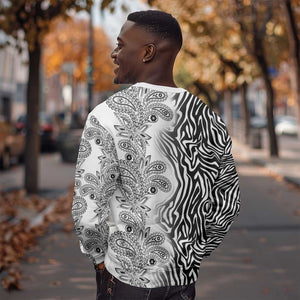 Afro Zebra Mix Paisley Tribal Pattern Sweatshirt