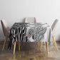 Afro Zebra Mix Paisley Tribal Pattern Tablecloth