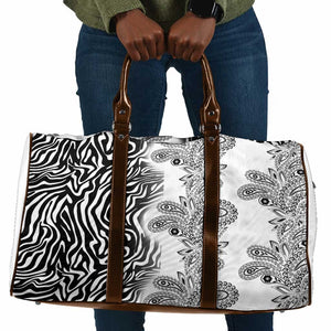 Africa Zebra Mix Paisley Tribal Pattern Travel Bag