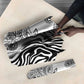 Africa Zebra Mix Paisley Tribal Pattern Umbrella