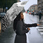Africa Zebra Mix Paisley Tribal Pattern Umbrella