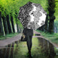 Africa Zebra Mix Paisley Tribal Pattern Umbrella