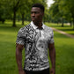 Africa Zebra Mix Paisley Tribal Pattern Zipper Polo Shirt