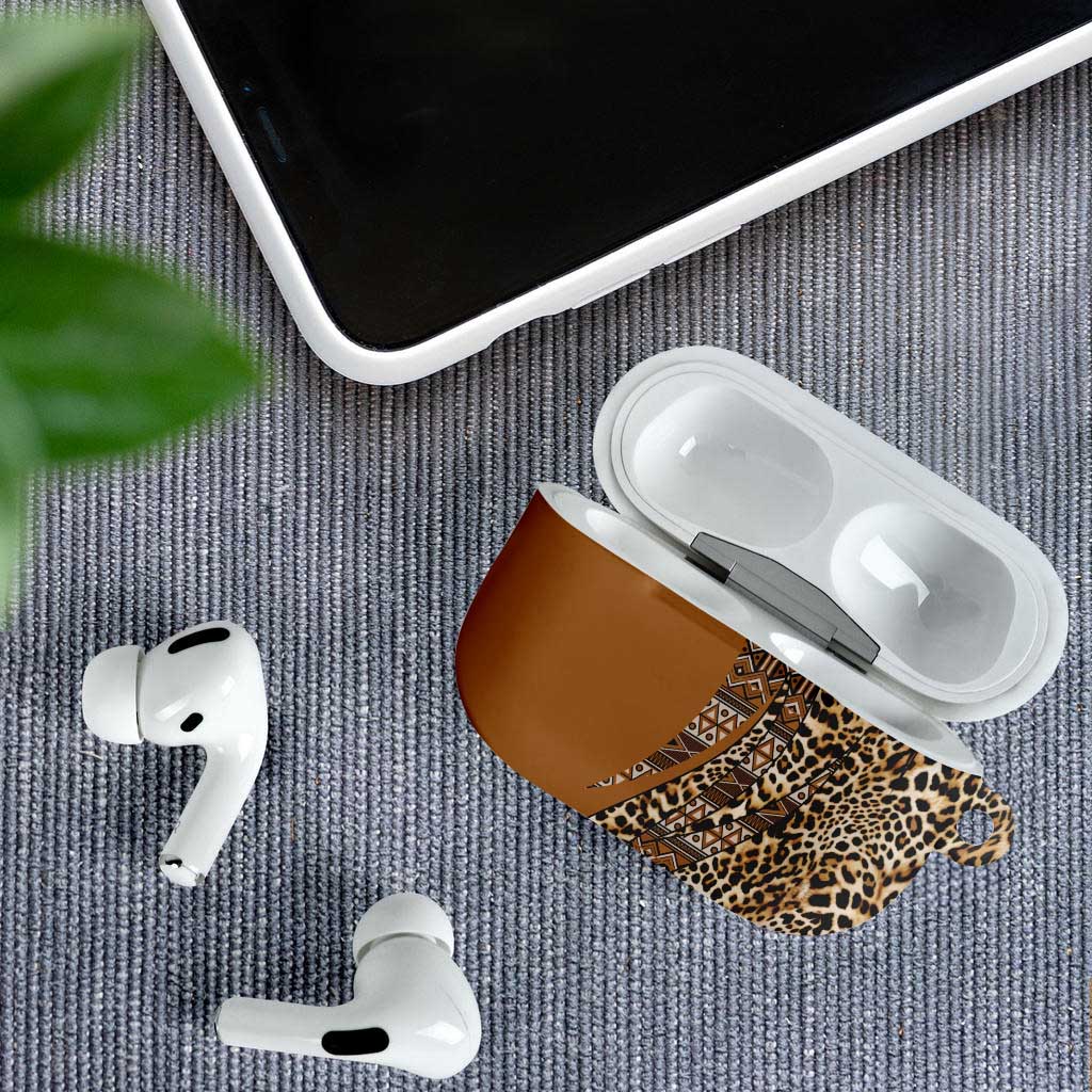 Africa Leopard Mix Native Tribal Pattern AirPods Case