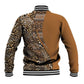 Afro Leopard Mix Native Tribal Pattern Baseball Jacket LT9