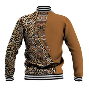 Afro Leopard Mix Native Tribal Pattern Baseball Jacket LT9