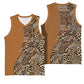 Afro Leopard Mix Native Tribal Pattern Basketball Jersey - African Pride