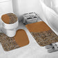 Africa Leopard Mix Native Tribal Pattern Bathroom Set