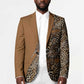 Africa Leopard Mix Native Tribal Pattern Blazer