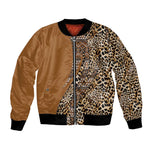 Afro Leopard Mix Native Tribal Pattern Bomber Jacket