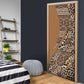 Africa Leopard Mix Native Tribal Pattern Door Cover