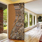 Africa Leopard Mix Native Tribal Pattern Door Cover