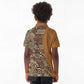 Afro Leopard Mix Native Tribal Pattern Kid Polo Shirt