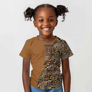 Afro Leopard Mix Native Tribal Pattern Kid T shirt