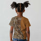 Afro Leopard Mix Native Tribal Pattern Kid T shirt