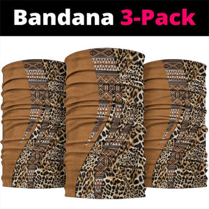 Afro Leopard Mix Native Tribal Pattern Neck Gaiter - African Pride