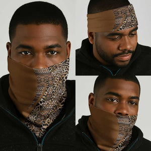 Afro Leopard Mix Native Tribal Pattern Neck Gaiter - African Pride