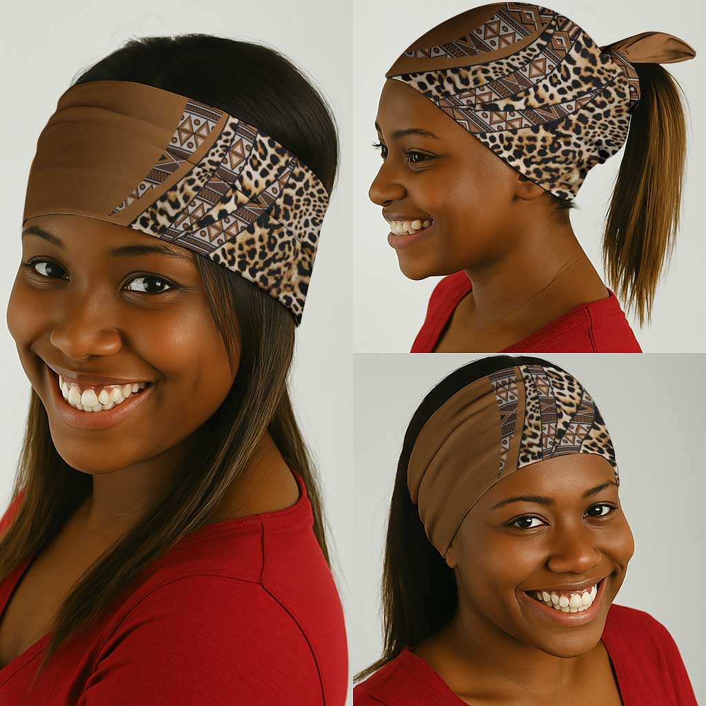 Afro Leopard Mix Native Tribal Pattern Neck Gaiter LT9