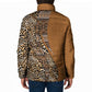 Africa Leopard Mix Native Tribal Pattern Padded Jacket