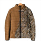 Africa Leopard Mix Native Tribal Pattern Padded Jacket