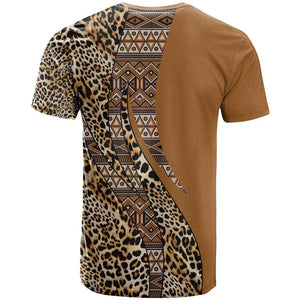 Afro Leopard Mix Native Tribal Pattern T shirt