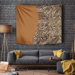 Afro Leopard Mix Native Tribal Pattern Tapestry