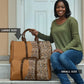 Africa Leopard Mix Native Tribal Pattern Travel Bag