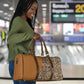 Africa Leopard Mix Native Tribal Pattern Travel Bag