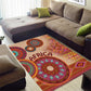 Afro Tribal Traditional Pattern Area Rug Beige Motif