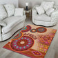 Afro Tribal Traditional Pattern Area Rug Beige Motif