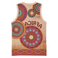 Afro Tribal Traditional Pattern Basketball Jersey Beige Motif - African Pride