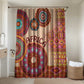 Africa Tribal Traditional Pattern Bathroom Set Beige Motif