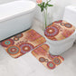 Africa Tribal Traditional Pattern Bathroom Set Beige Motif