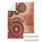 Afro Tribal Traditional Pattern Blanket Beige Motif