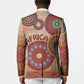 Africa Tribal Traditional Pattern Blazer Beige Motif