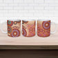 Africa Tribal Traditional Pattern Ceramic Mug Beige Motif