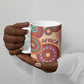Africa Tribal Traditional Pattern Ceramic Mug Beige Motif