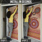 Africa Tribal Traditional Pattern Door Cover Beige Motif