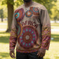 Africa Tribal Traditional Pattern Hockey Jersey Beige Motif